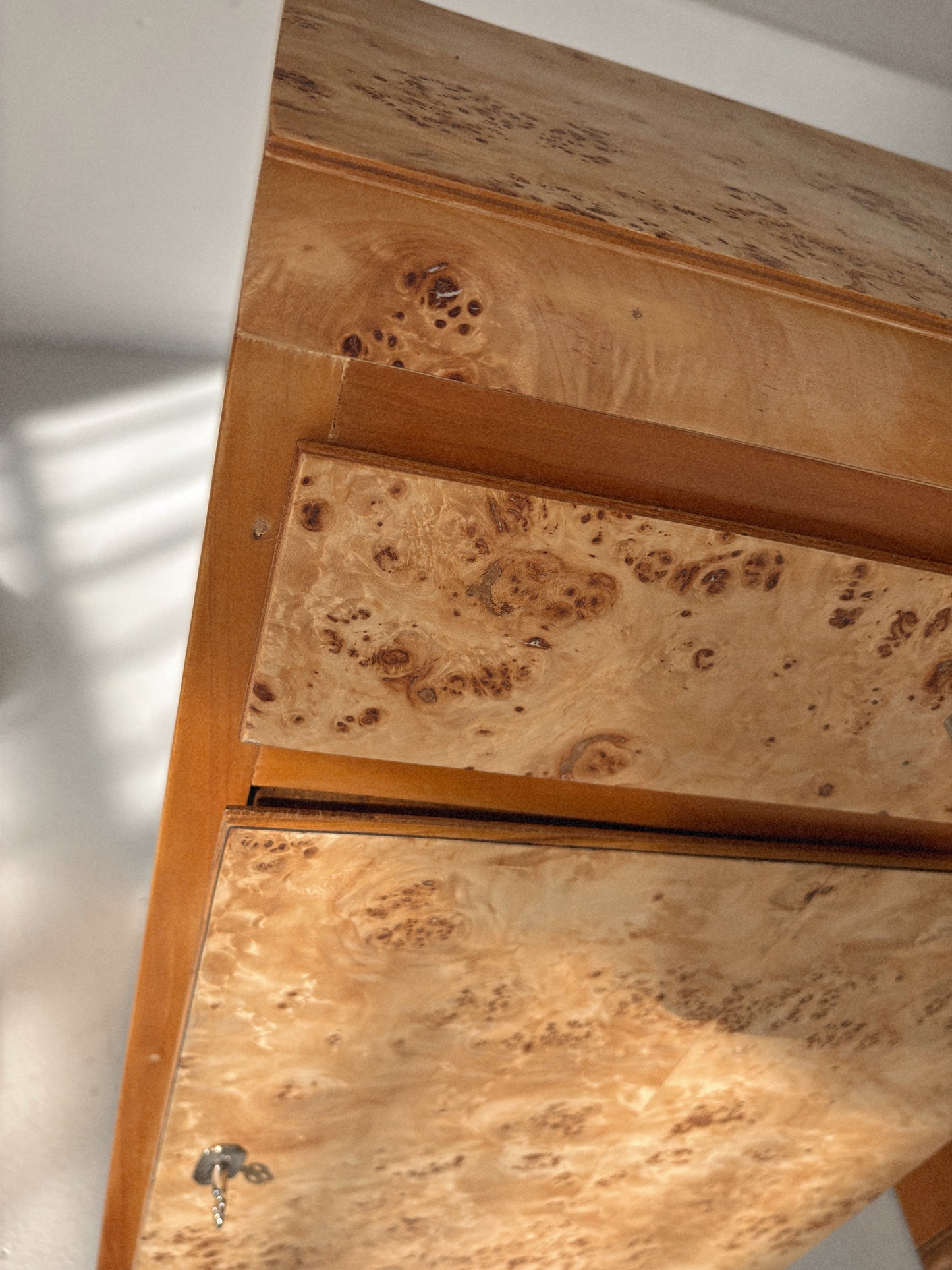 1950s Burl Bedside Tables
