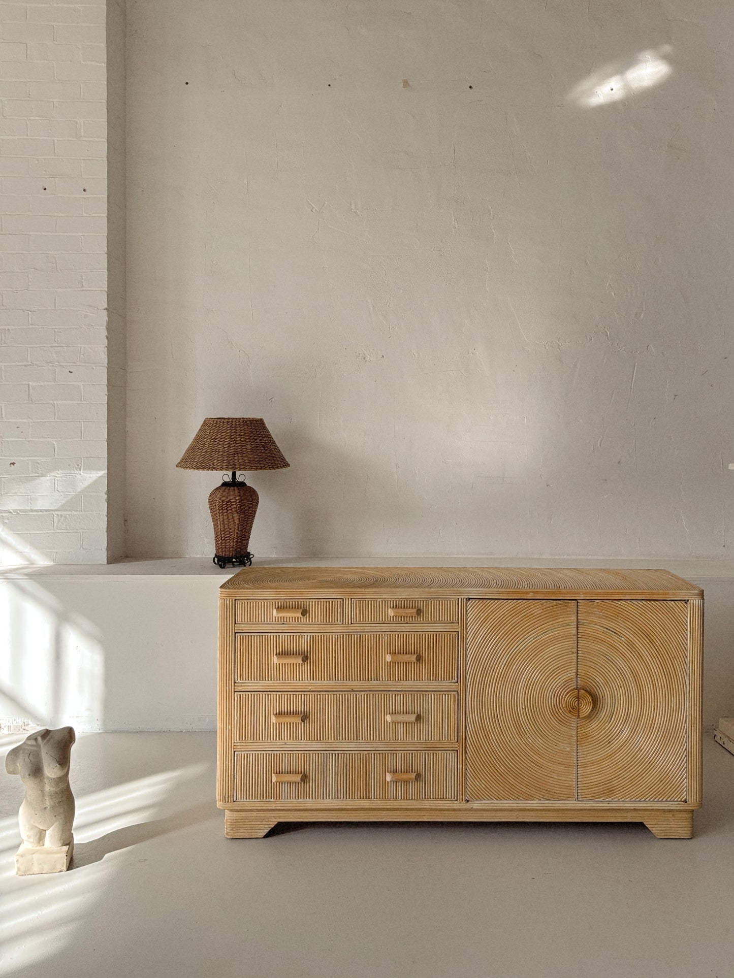 Vintage Bamboo Sideboard