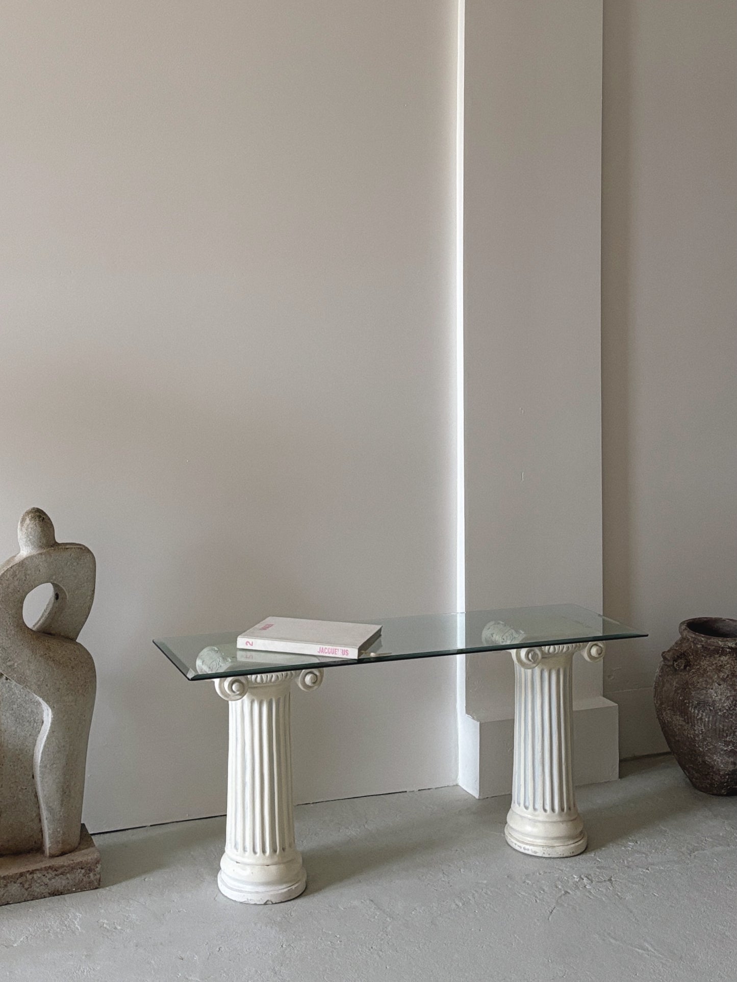 Post Mod Column Console Table