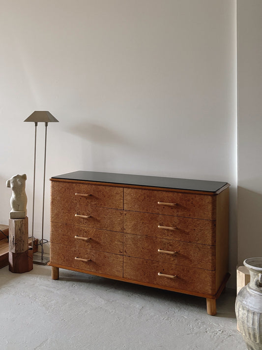 Walnut Burl 8 Drawer Sideboard