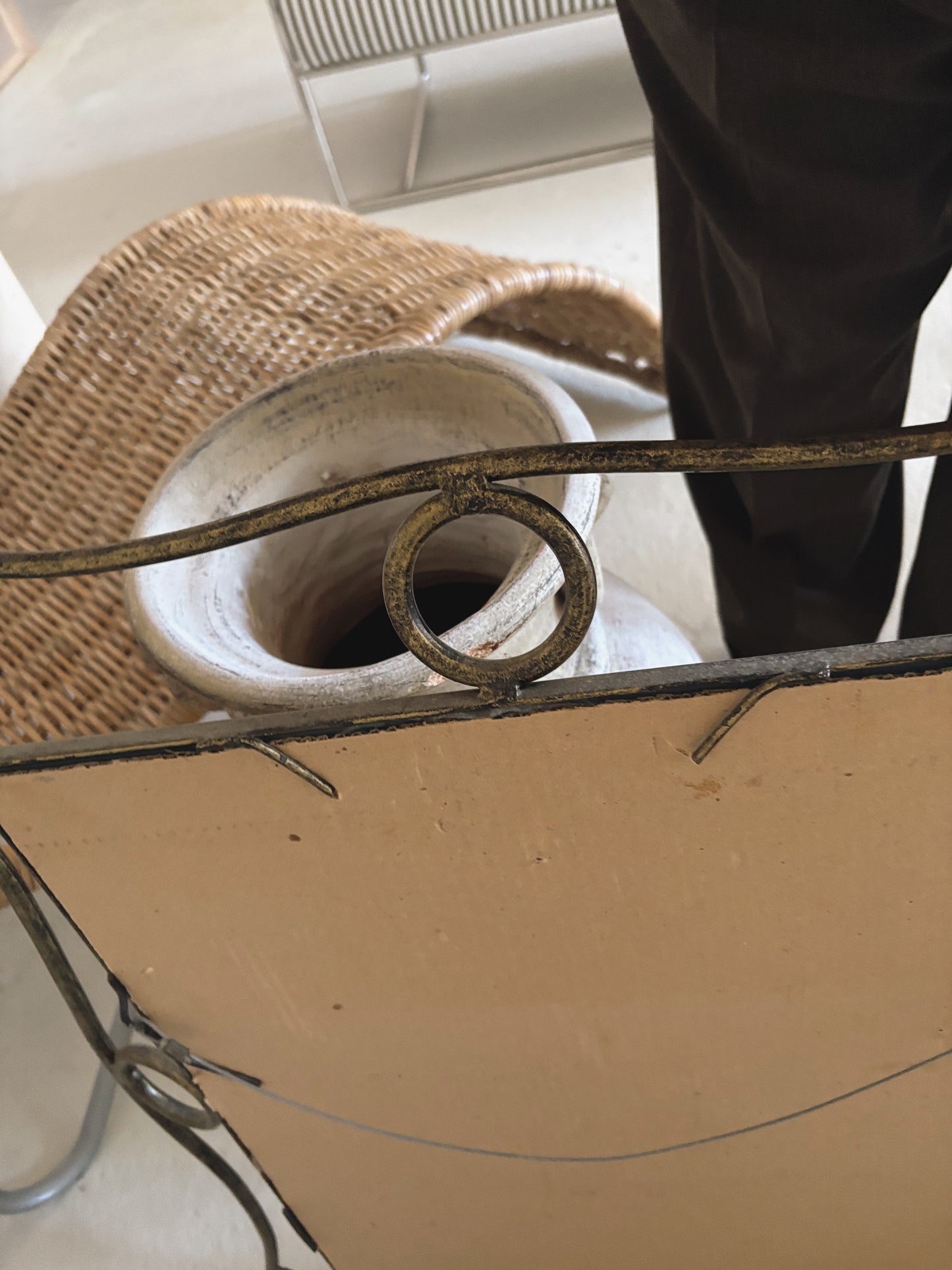 Geometric Steel Mirror