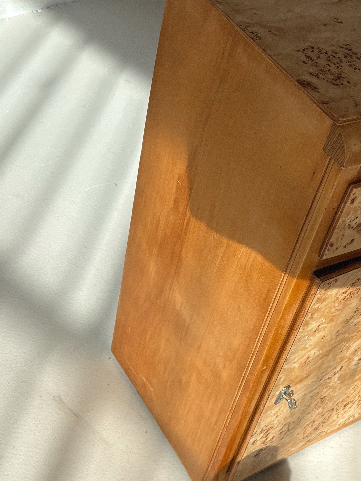 1950s Burl Bedside Tables