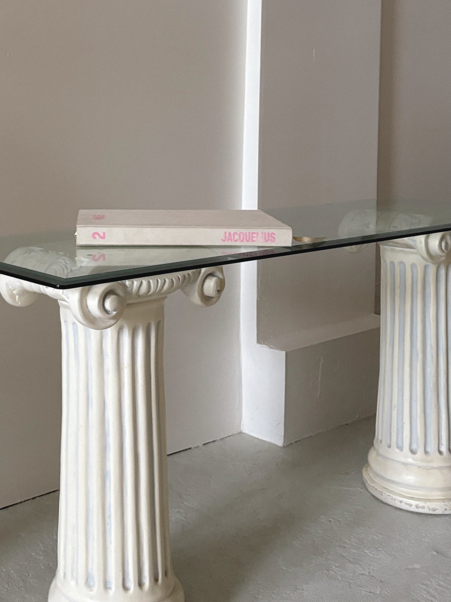 Post Mod Column Console Table