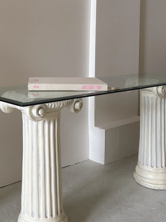 Post Mod Column Console Table