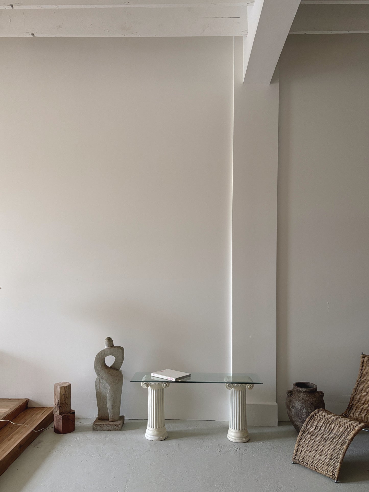 Post Mod Column Console Table