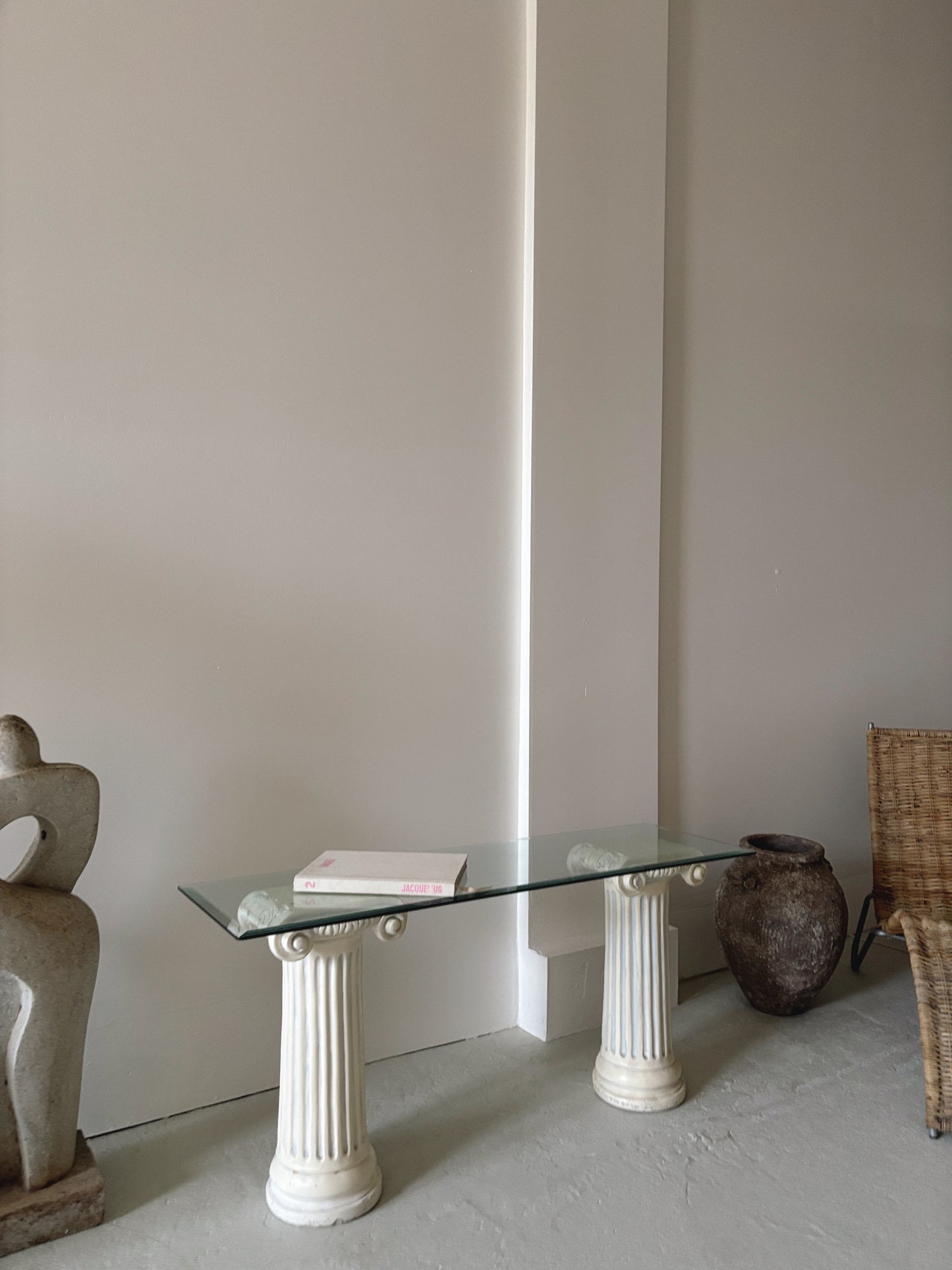 Post Mod Column Console Table