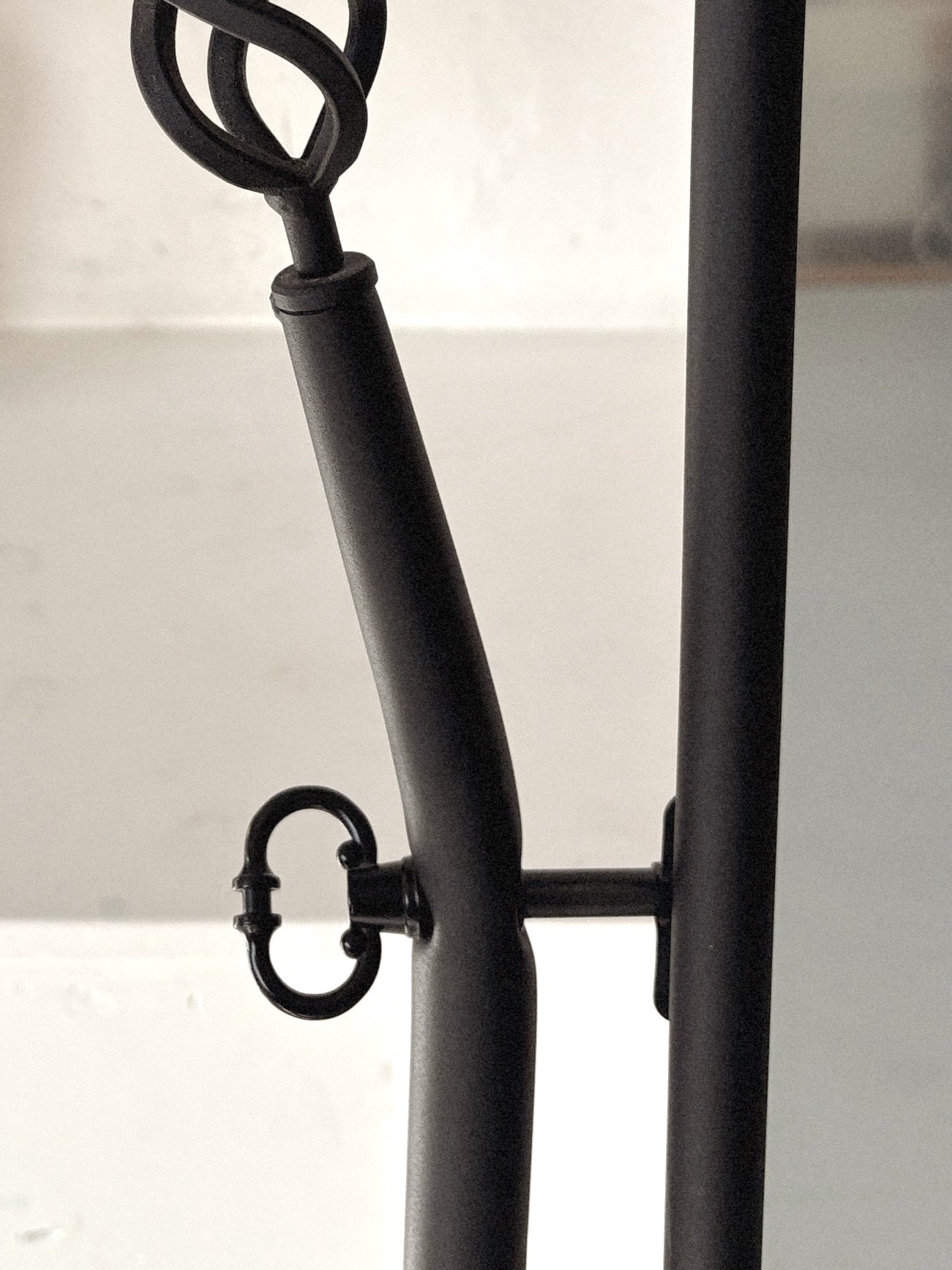 Embellished Steel Standing Mirror