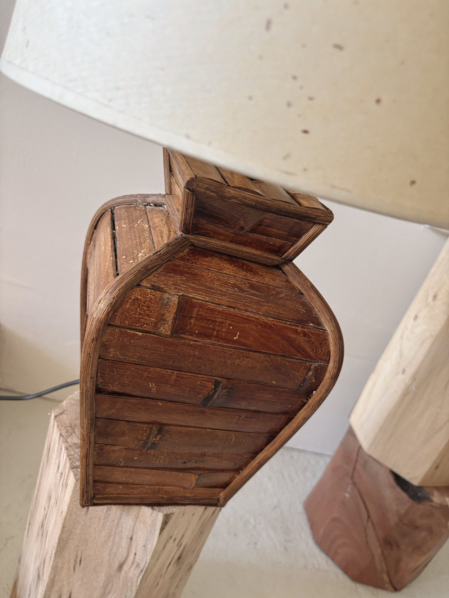 Vintage Bamboo Table Lamps