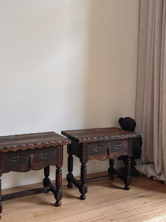 Spanish Brutalist Bedside Tables