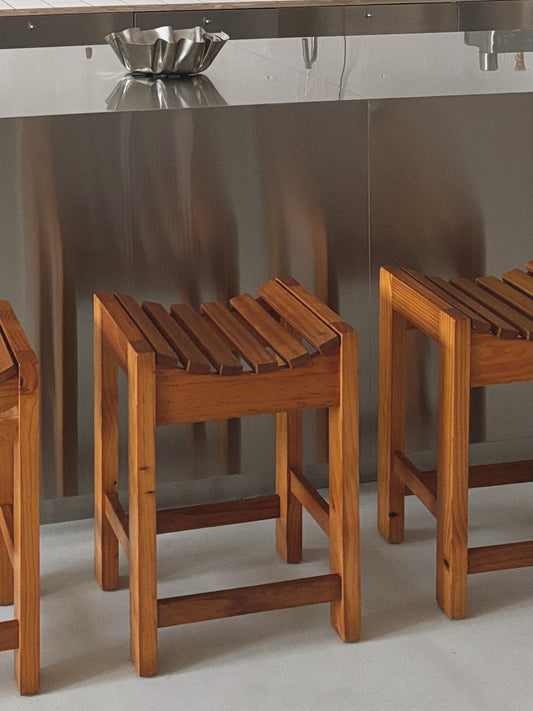 1970s Brutalist Stools