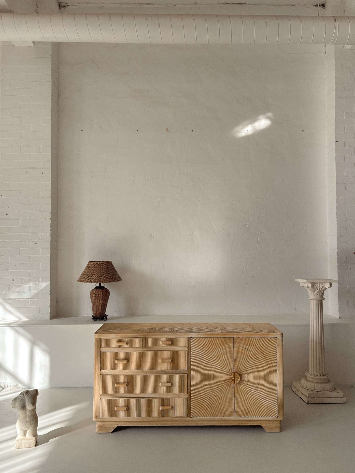 Vintage Bamboo Sideboard