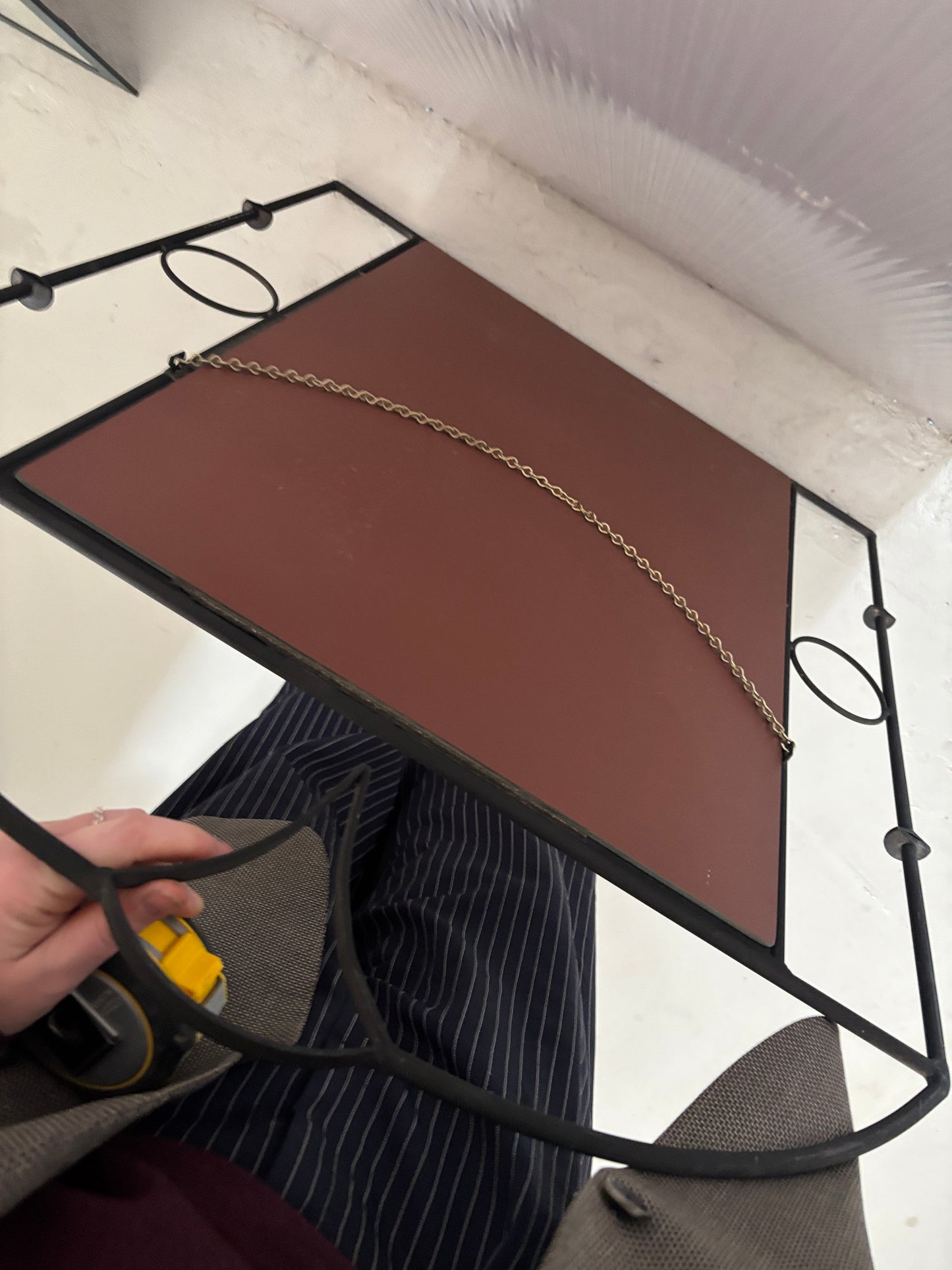 Art Deco Style Wrought Iron Mirror