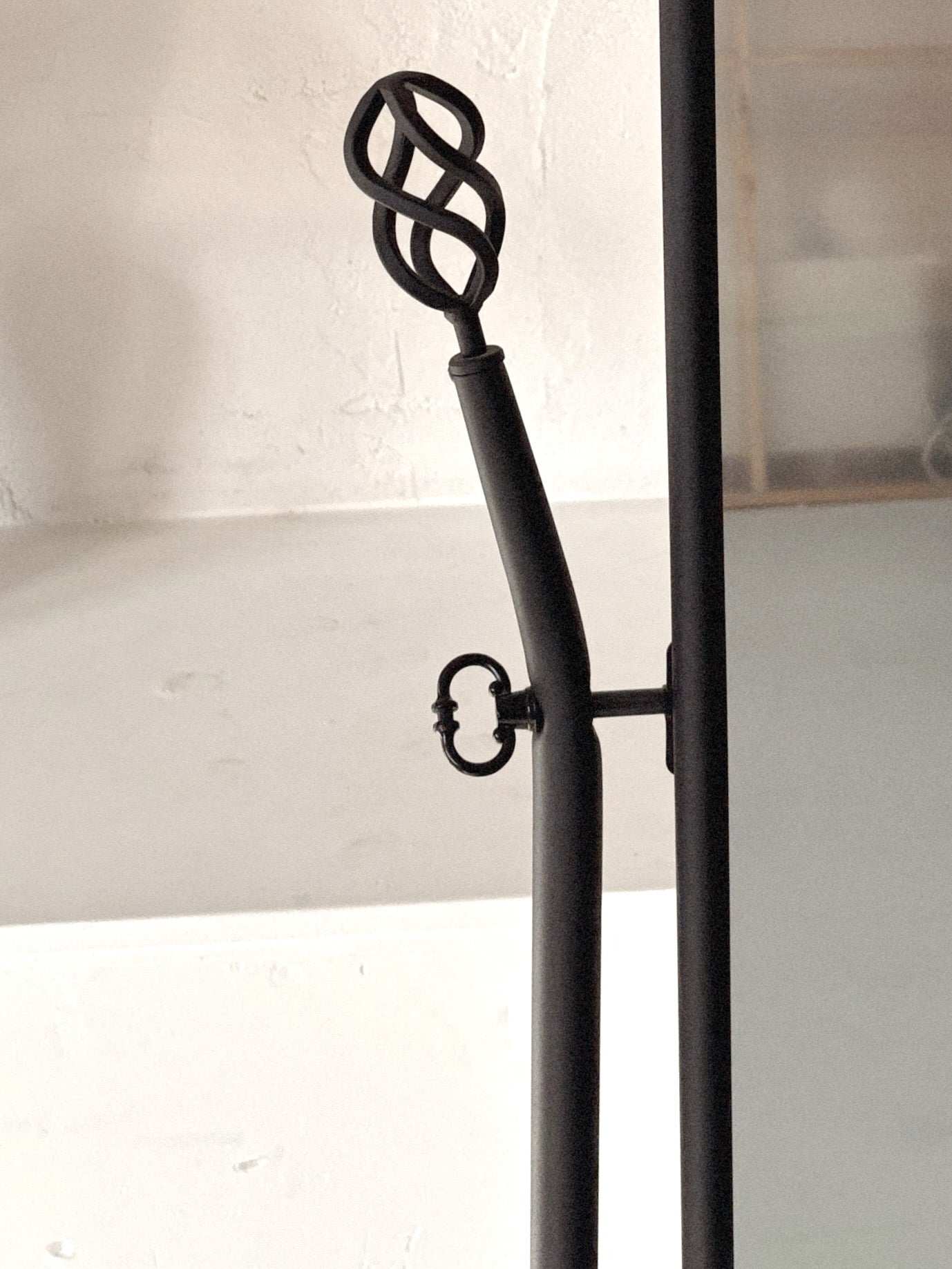Embellished Steel Standing Mirror