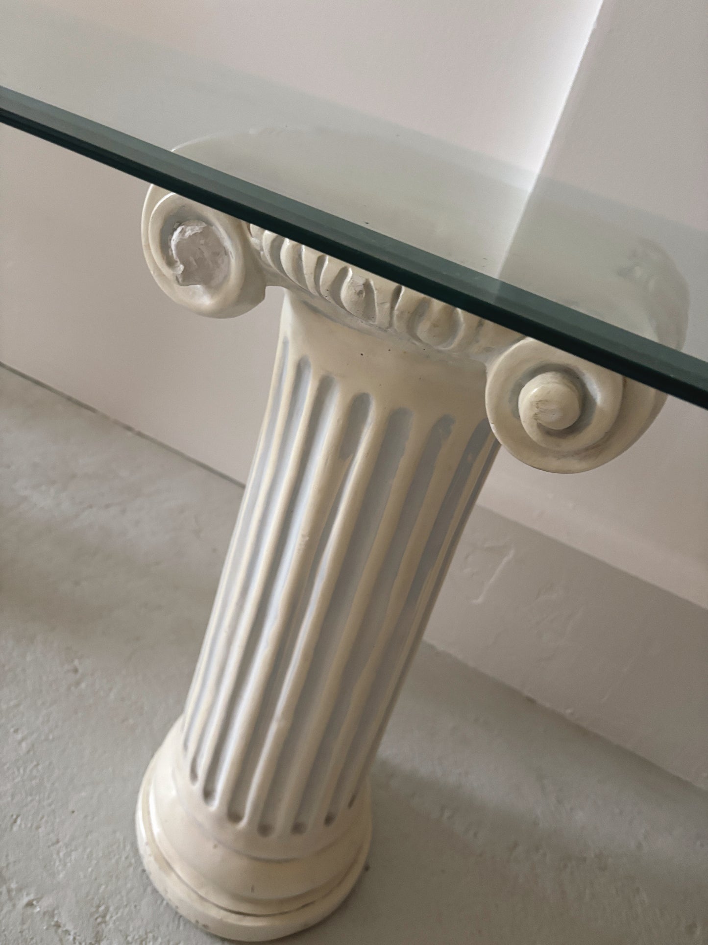 Post Mod Column Console Table