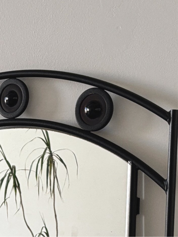 Post Mod Wrought Iron Mirror