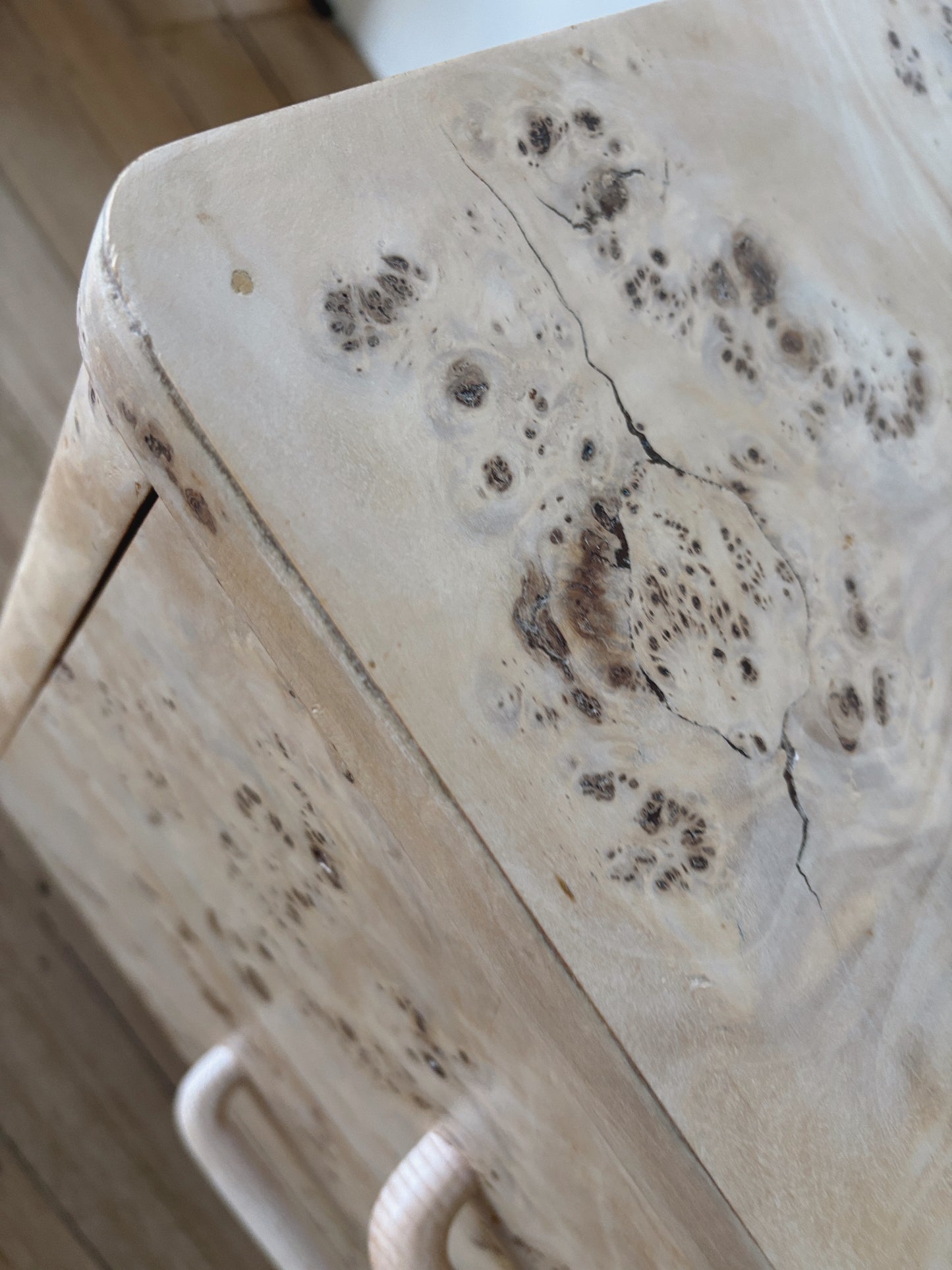Light Burl bedside tables