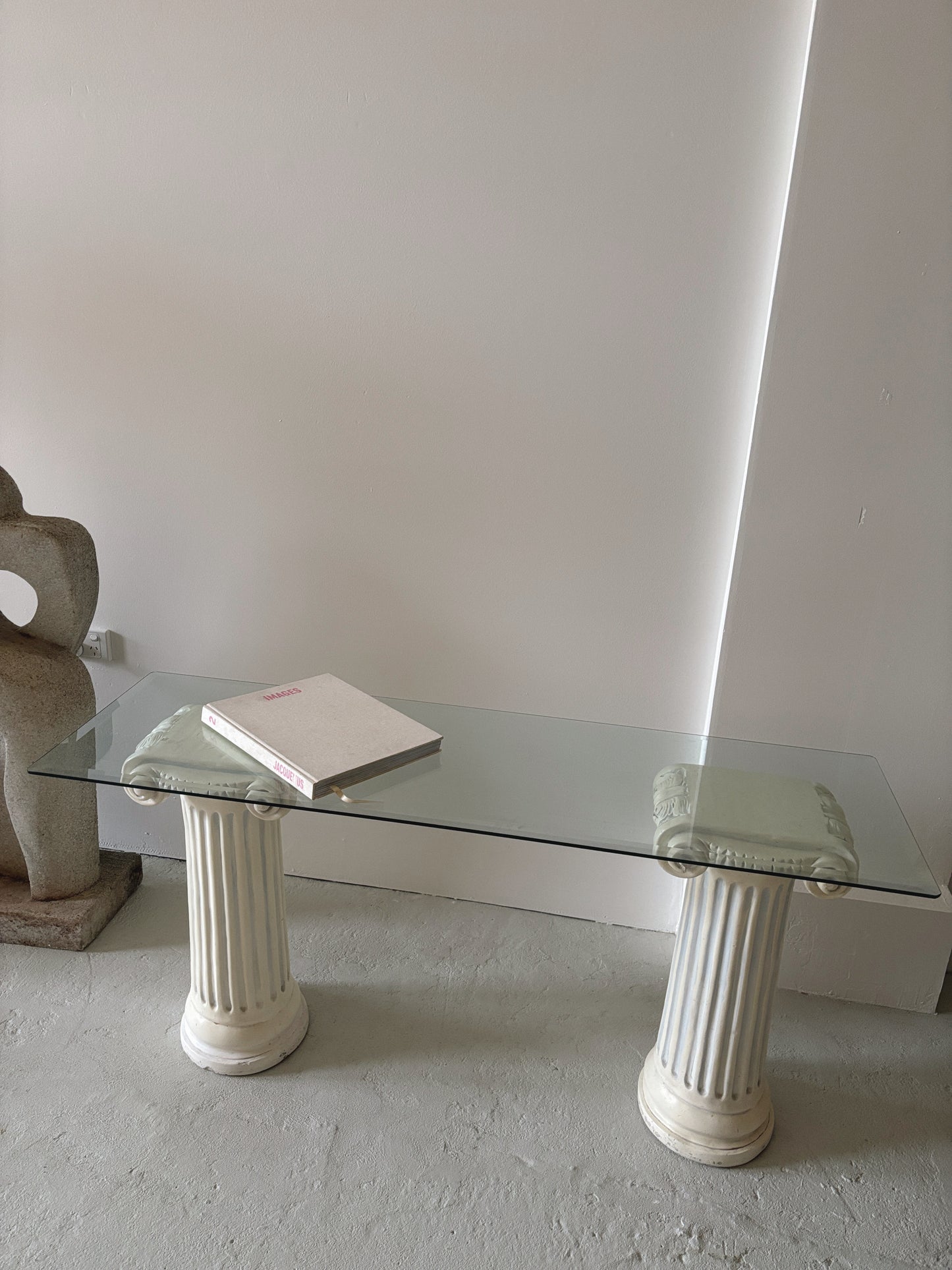 Post Mod Column Console Table