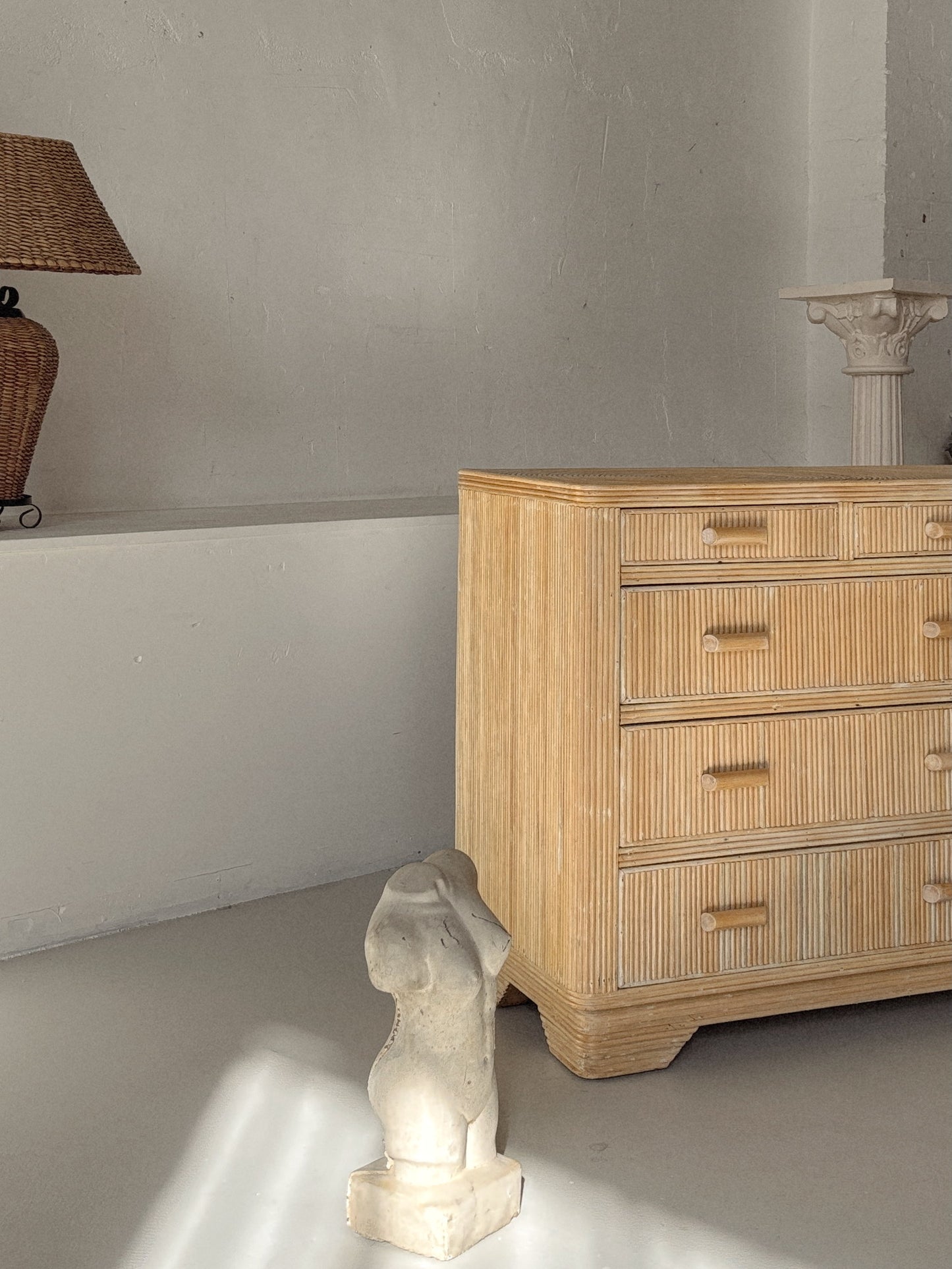 Vintage Bamboo Sideboard