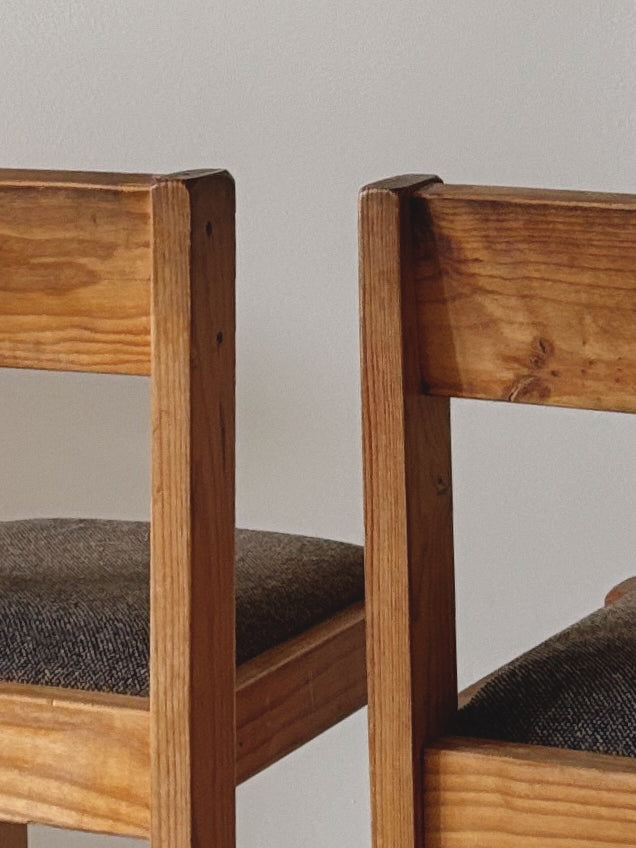 Set 6 Brutalist Chairs