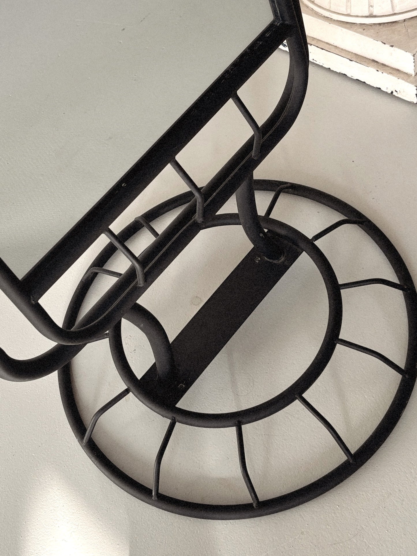 Embellished Steel Standing Mirror