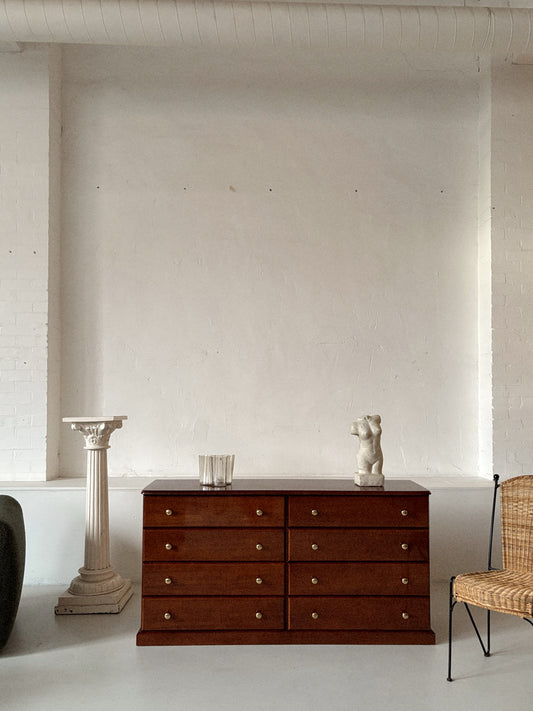 Glossy 8 Drawer Sideboard