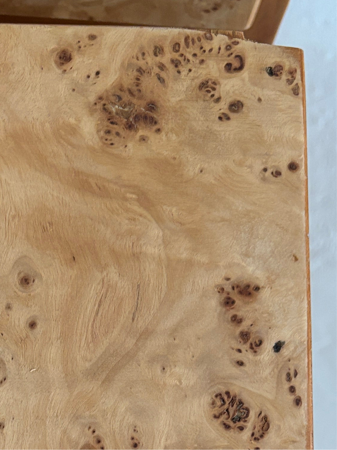 1950s Burl Bedside Tables