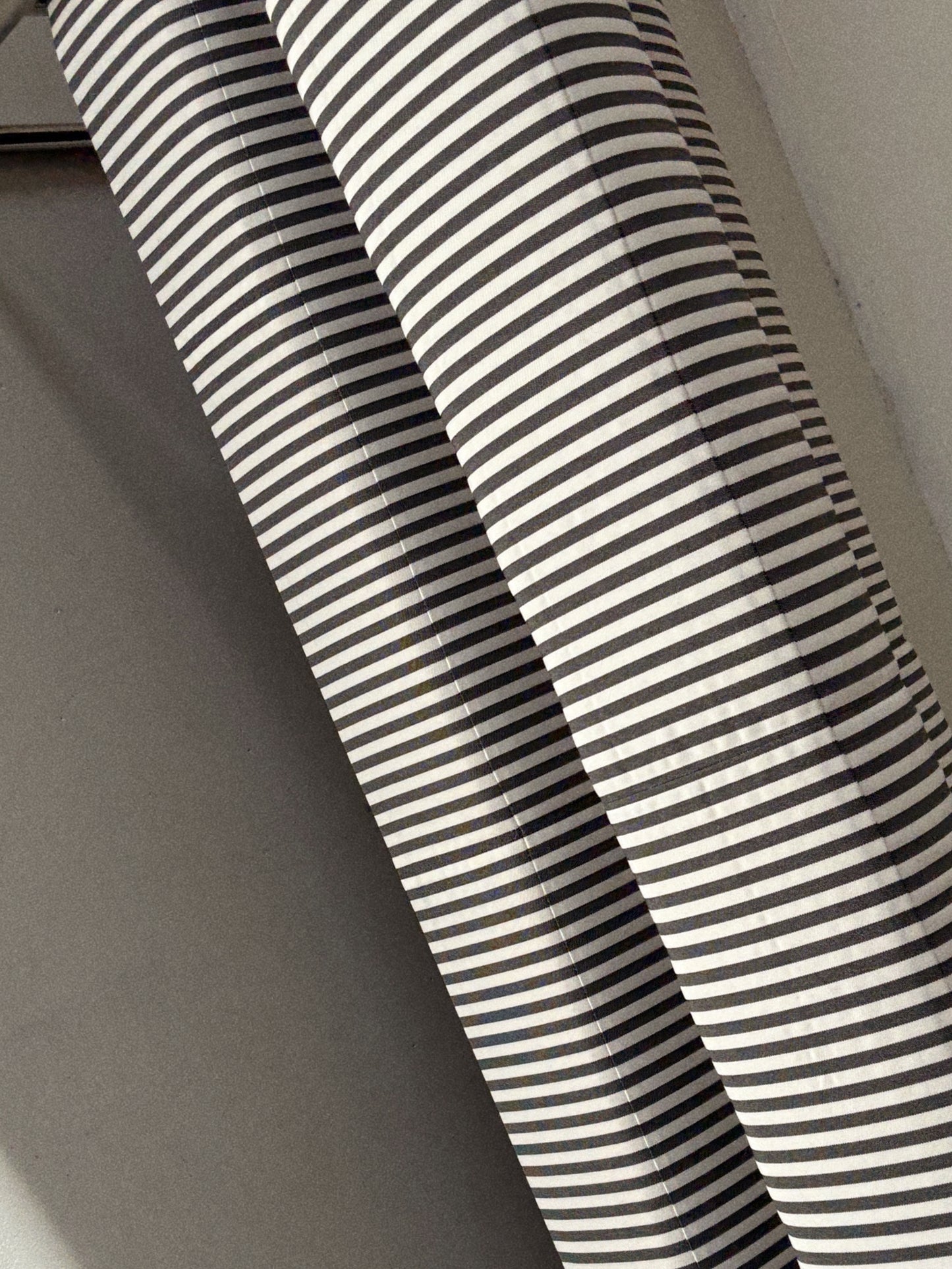 Vintage Chrome + Stripe Sofa