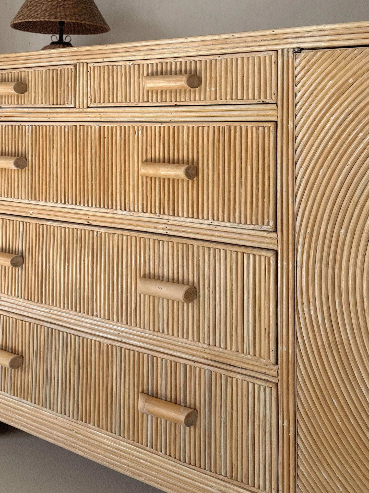 Vintage Bamboo Sideboard