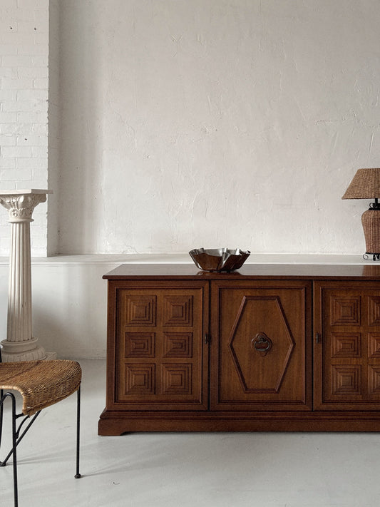 Geometric Brutalist Sideboard