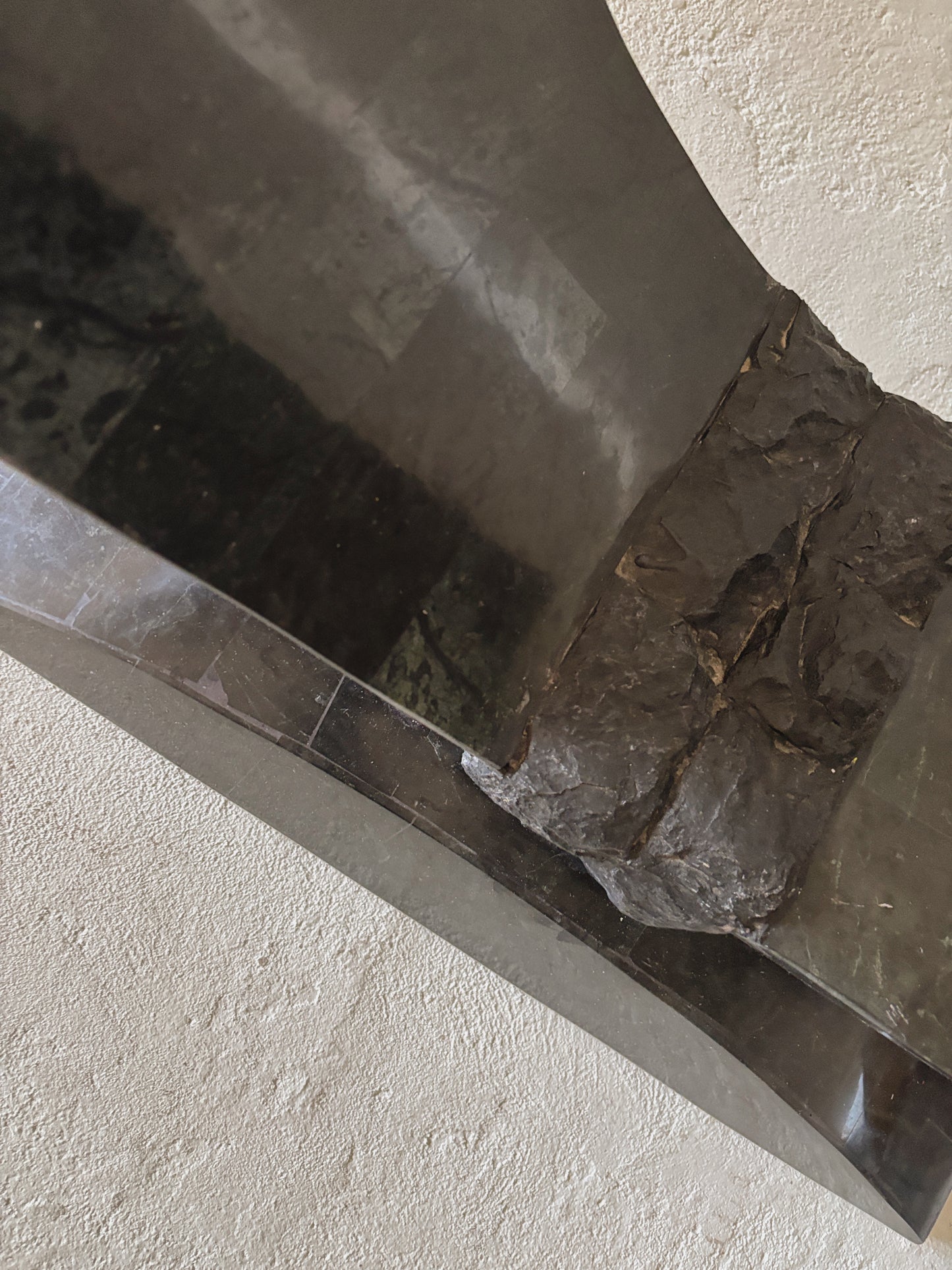 1980s Tessellated Stone Console Table