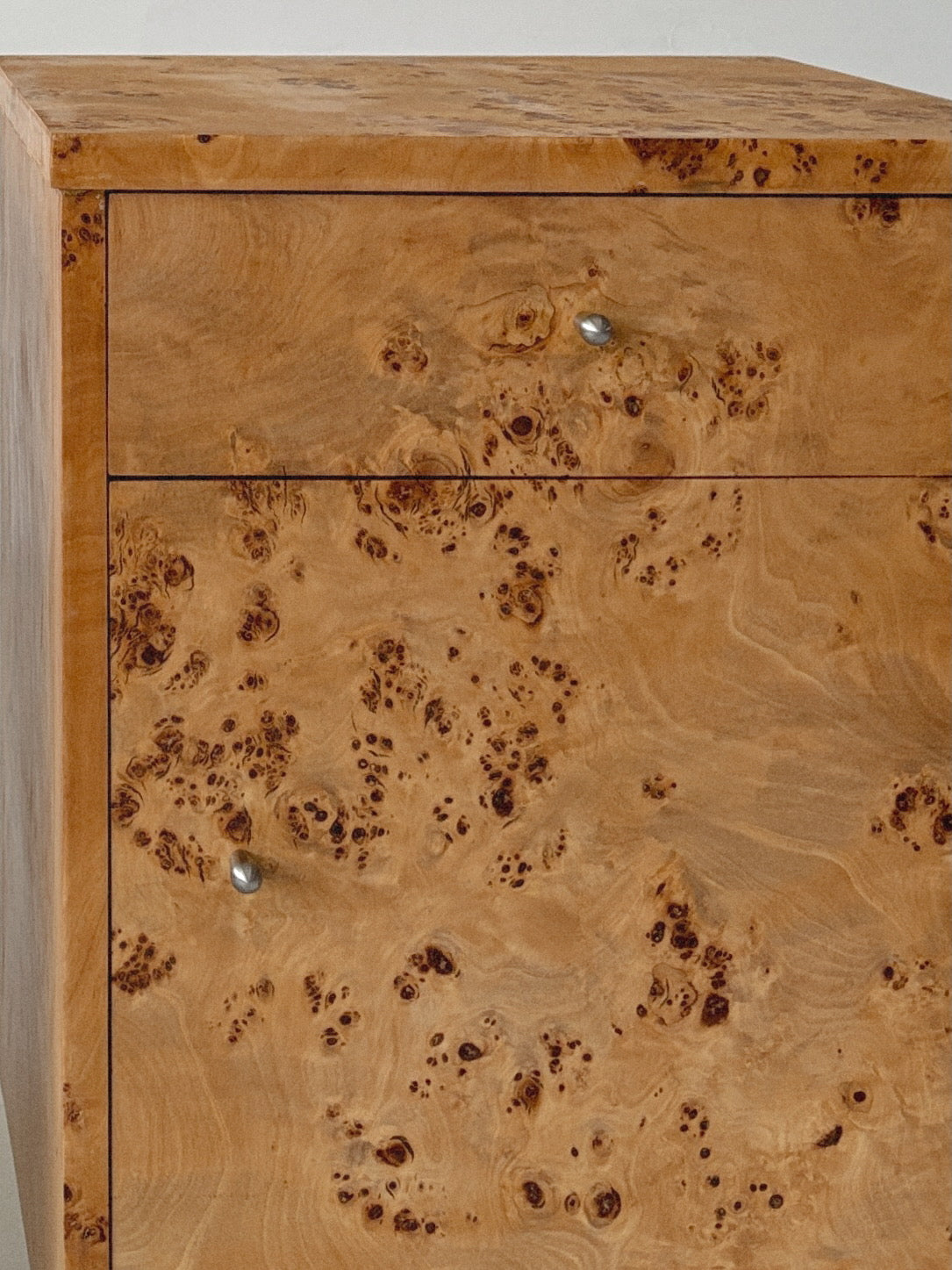 Rectangular Burl Bedside Tables