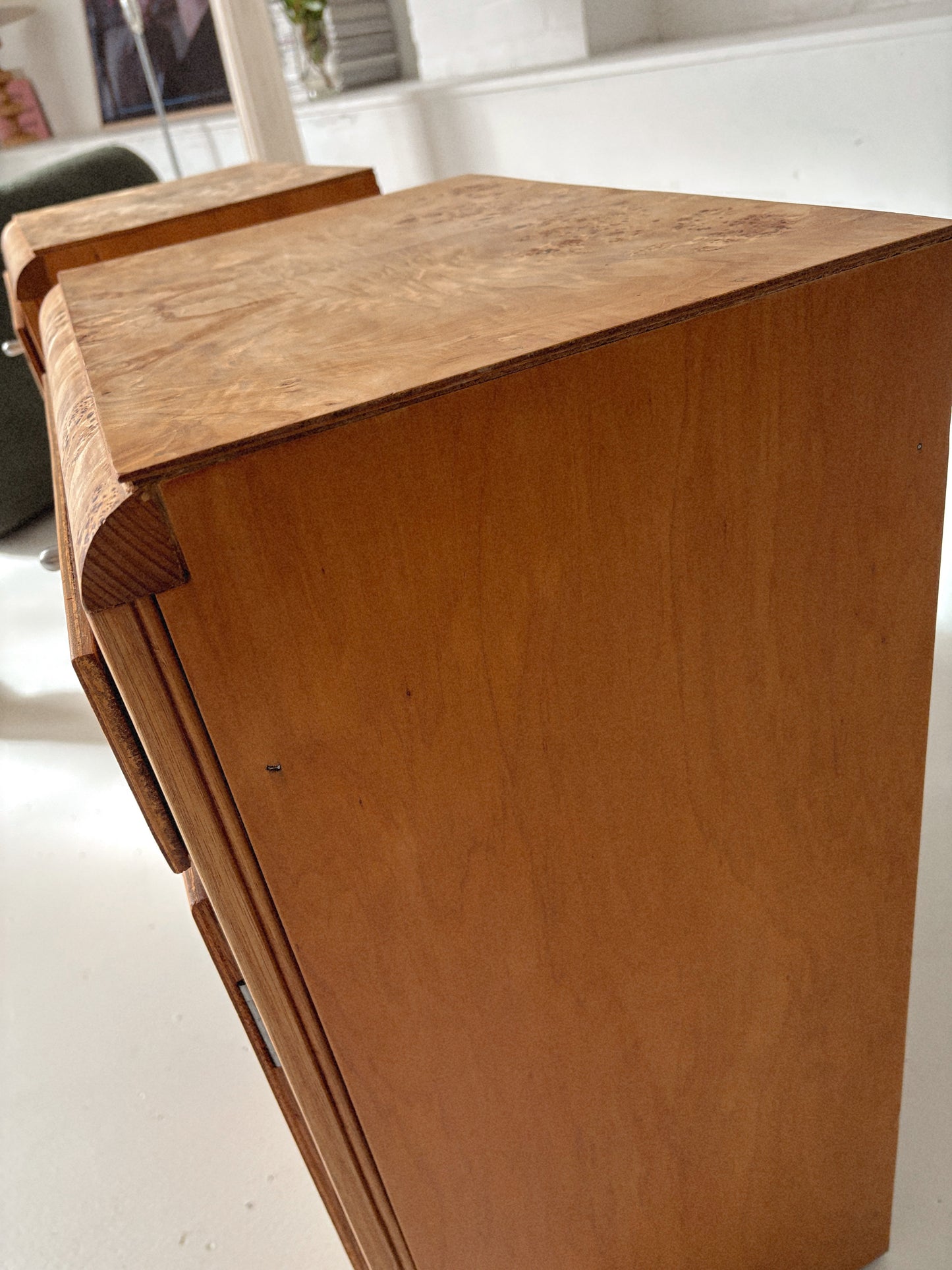 1950s Burl Bedside Tables
