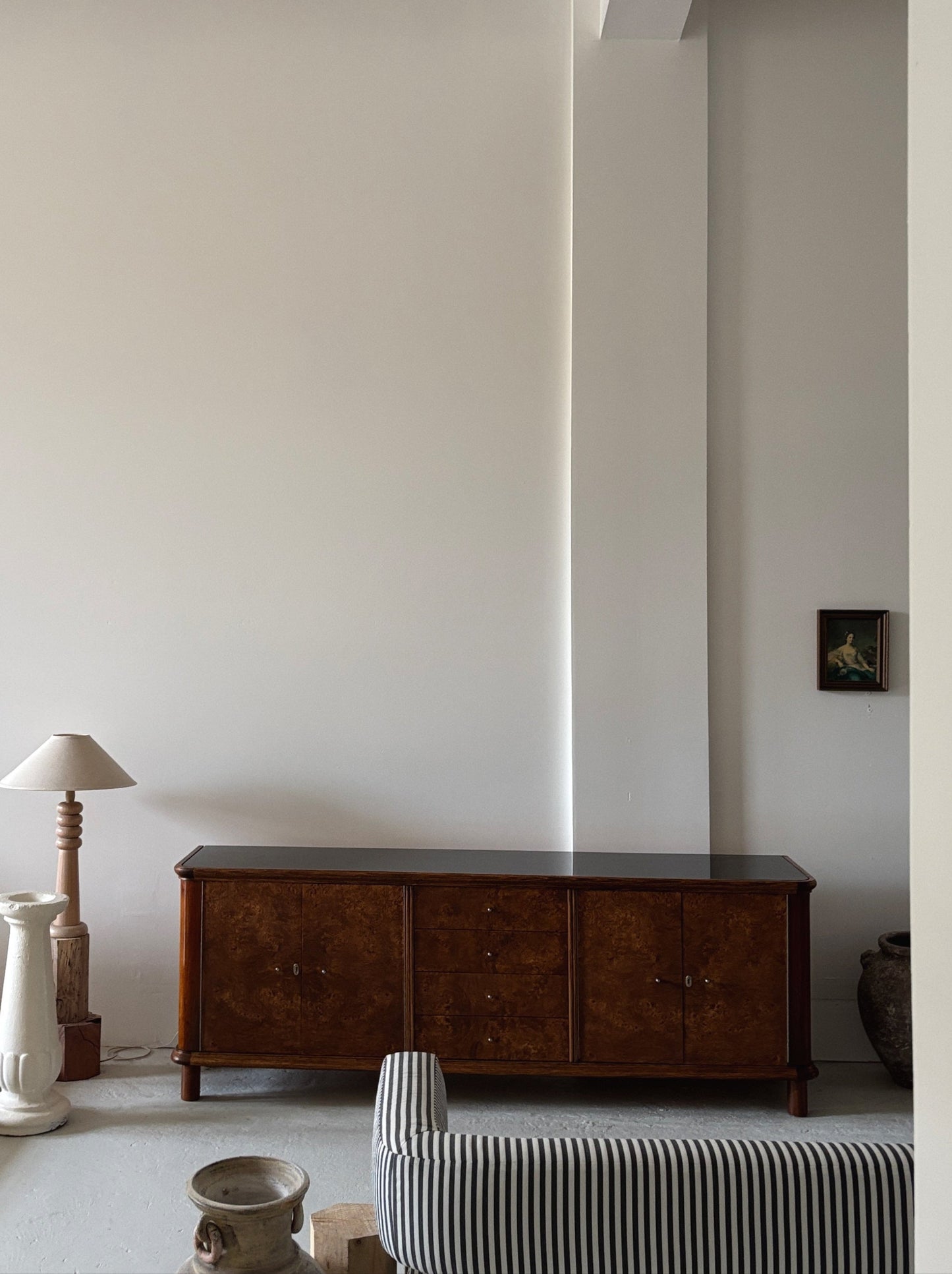 Mid Century Burl Sideboard