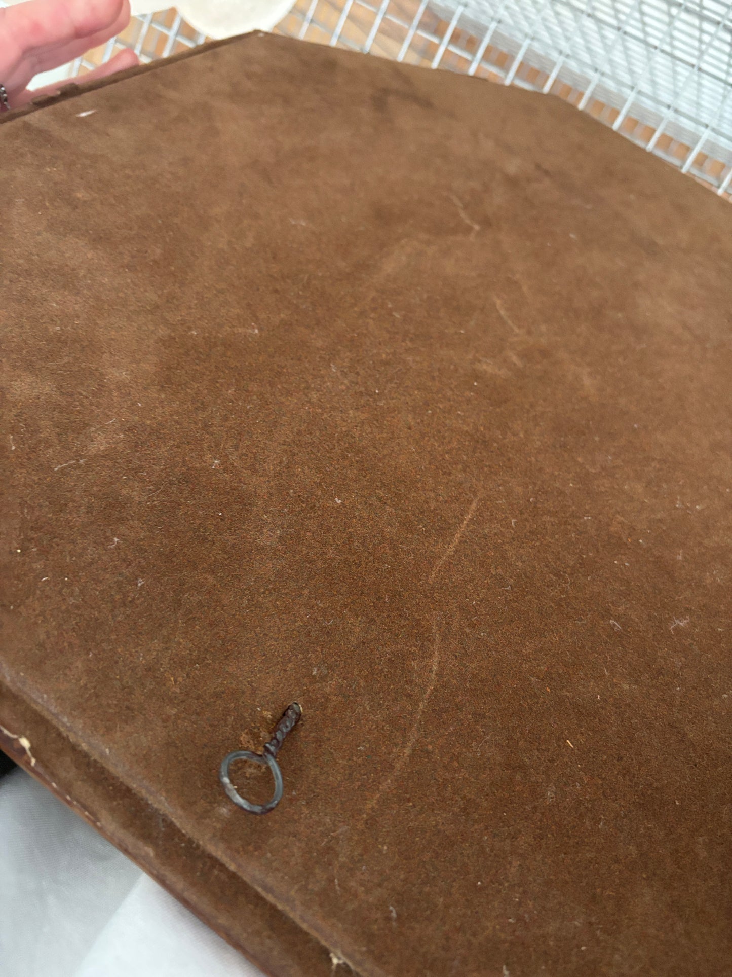 Burl Pattern Vintage Mirror