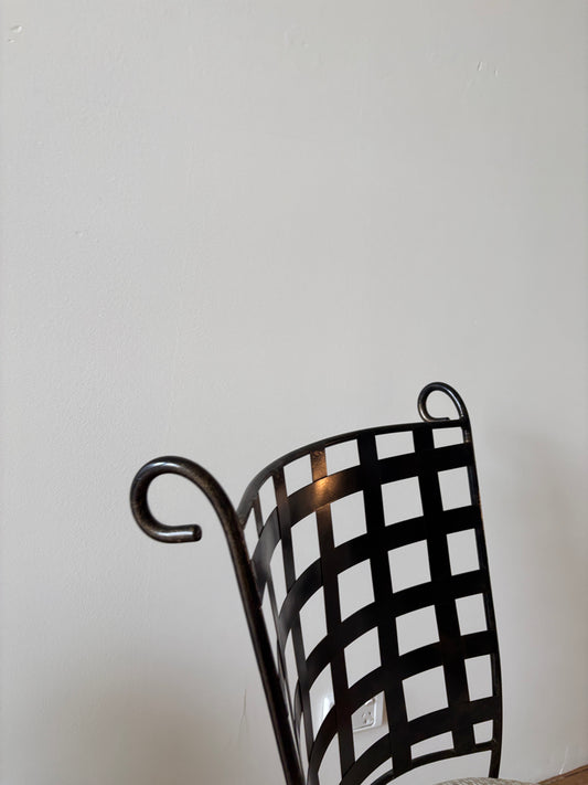 *CUSTOM* Set x 6 Curly Wrought Iron Chairs