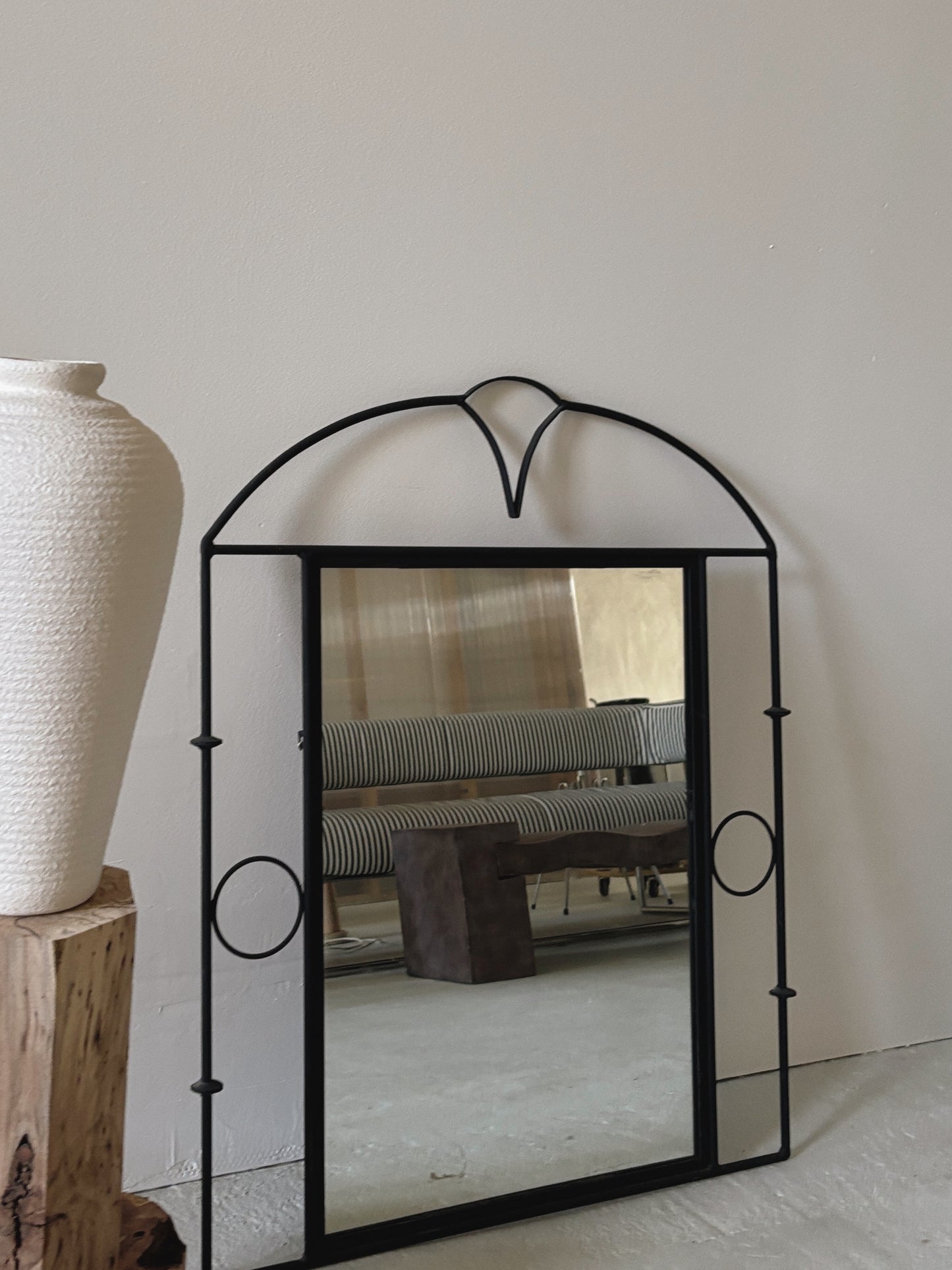 Art Deco Style Wrought Iron Mirror