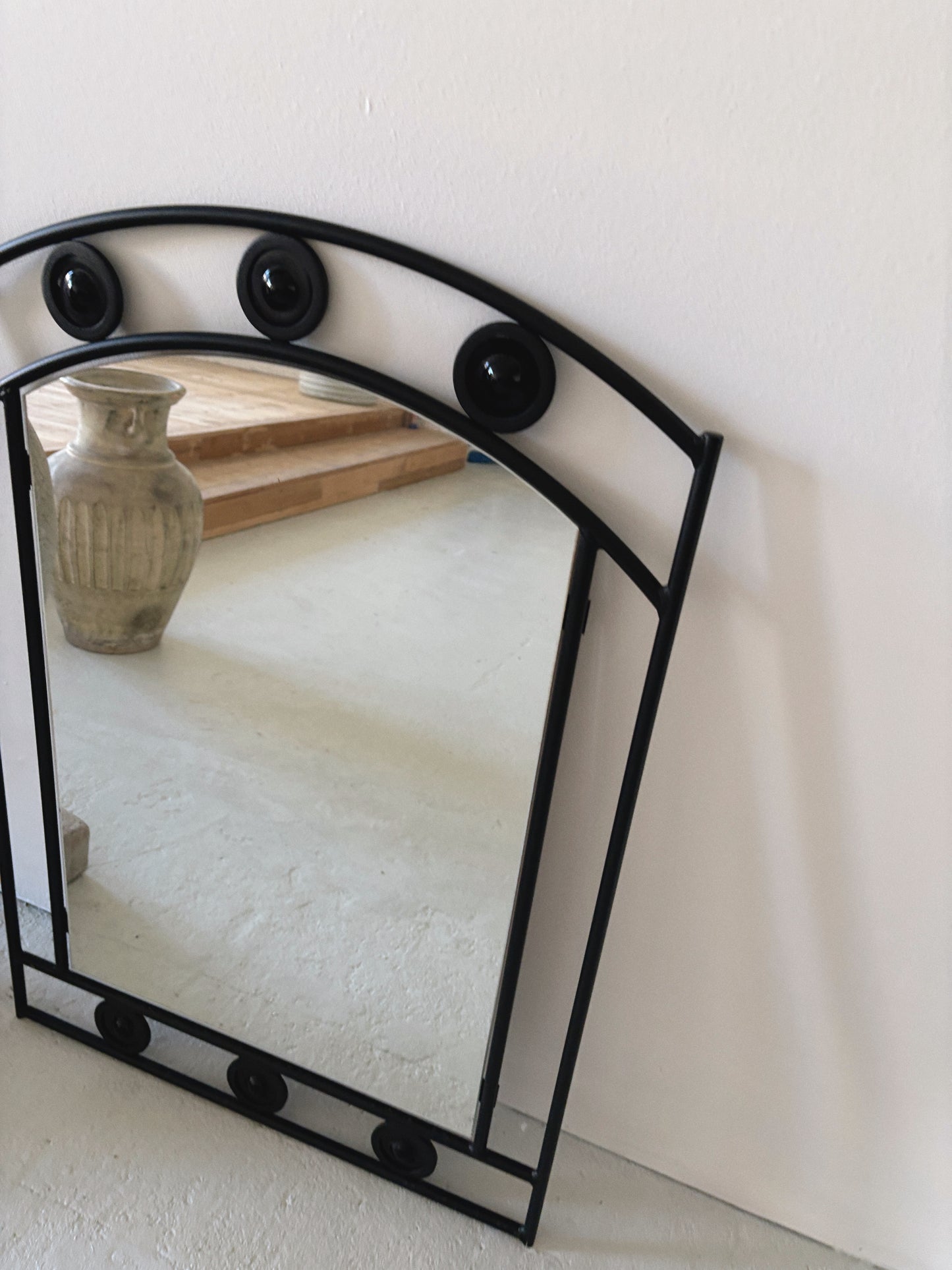 Post Mod Wrought Iron Mirror
