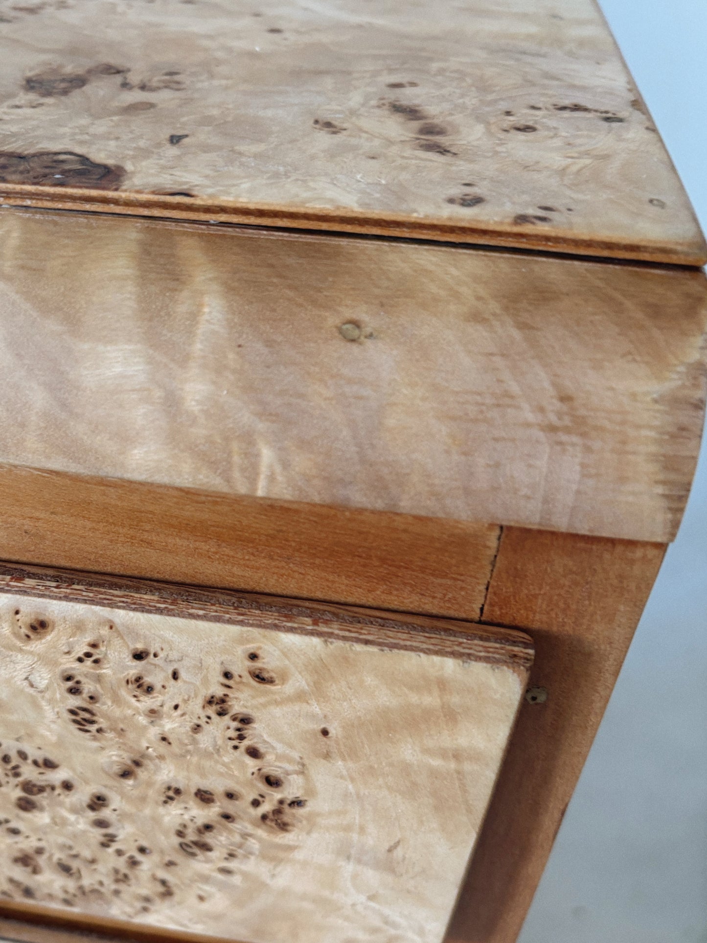 1950s Burl Bedside Tables