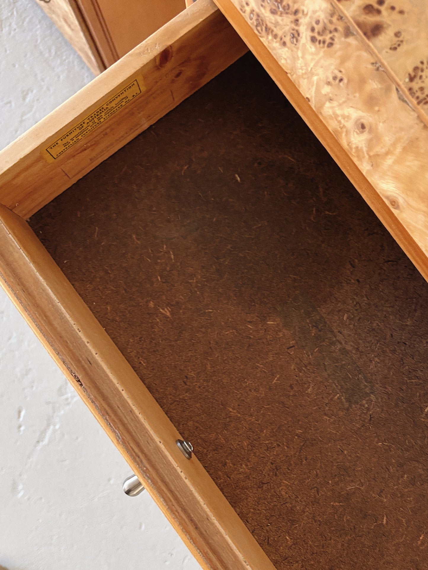 1950s Burl Bedside Tables