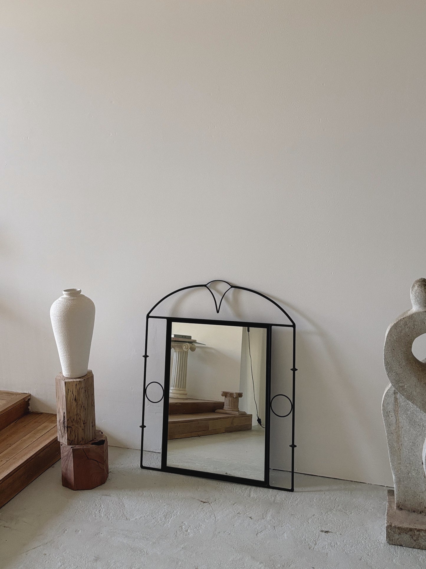 Art Deco Style Wrought Iron Mirror