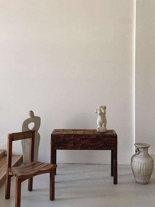 Dark Bamboo Console Table