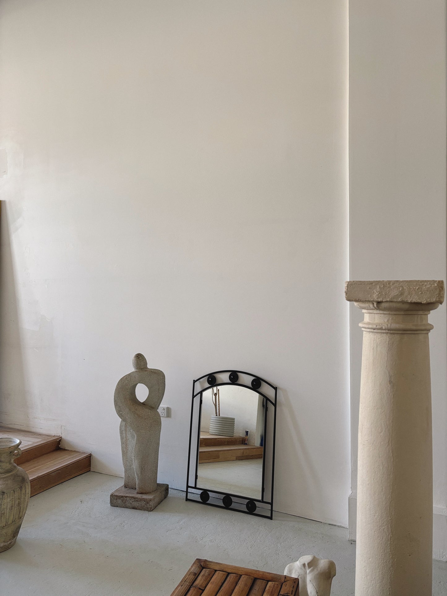Post Mod Wrought Iron Mirror