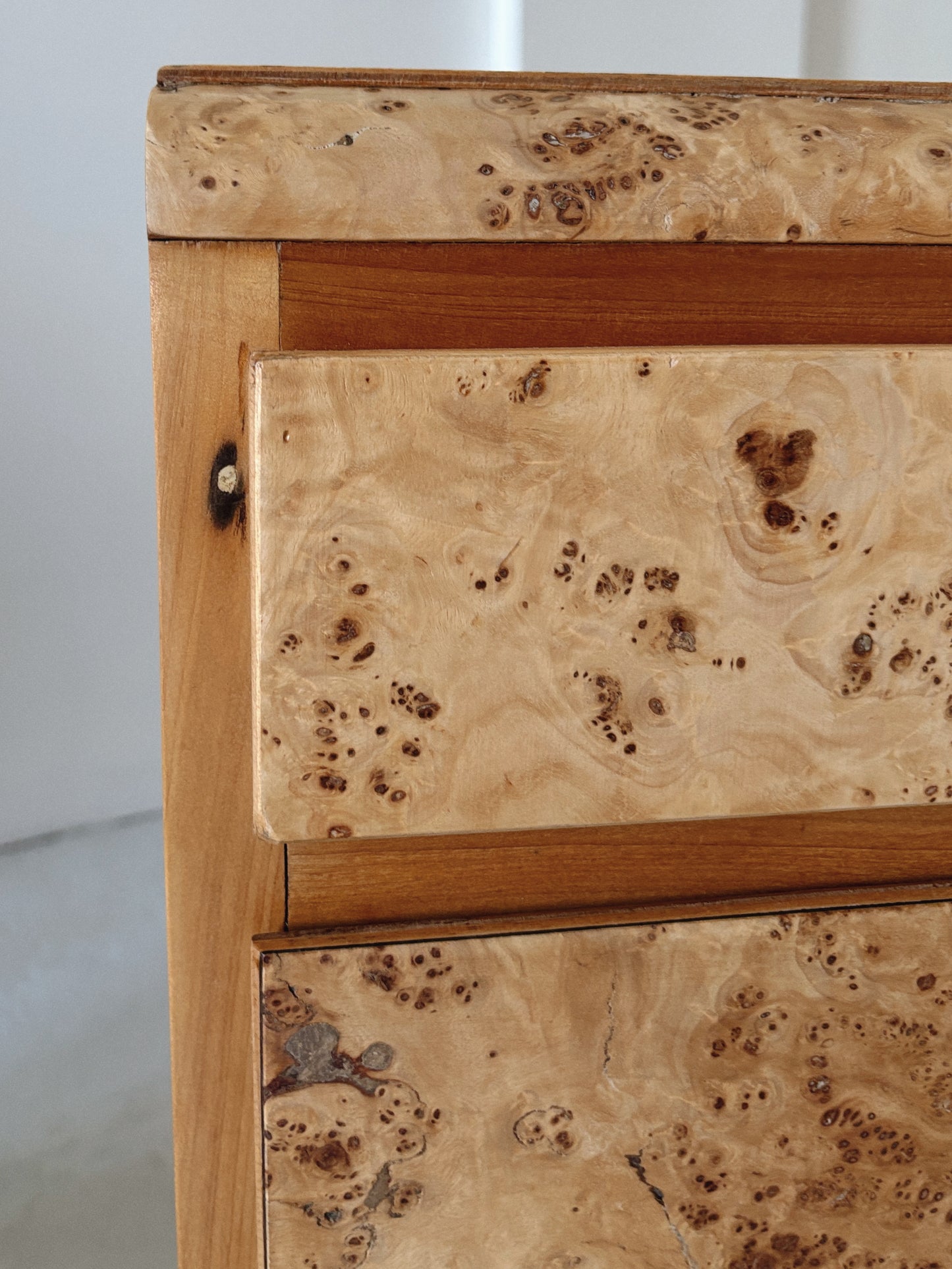 1950s Burl Bedside Tables