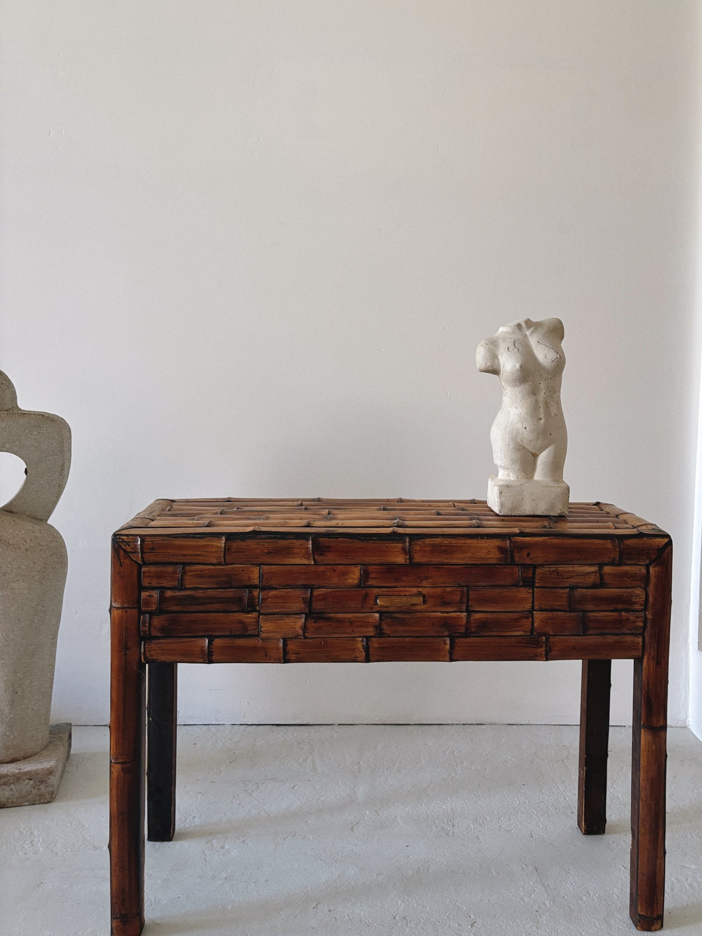 Dark Bamboo Console Table