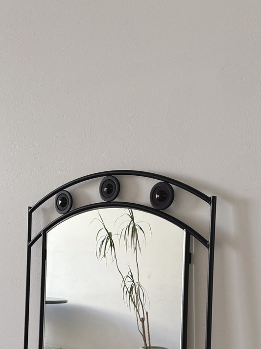 Post Mod Wrought Iron Mirror