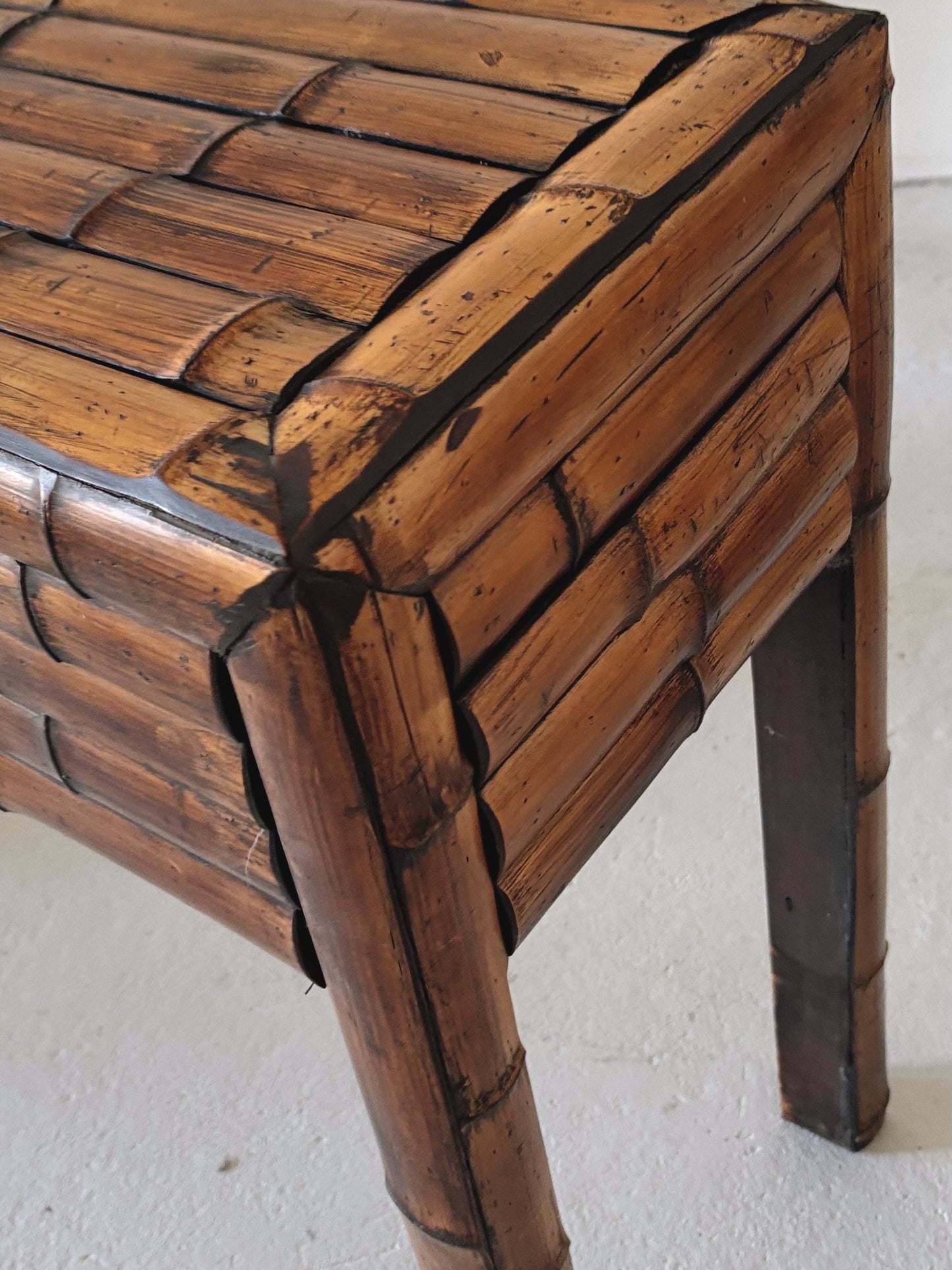 Dark Bamboo Console Table