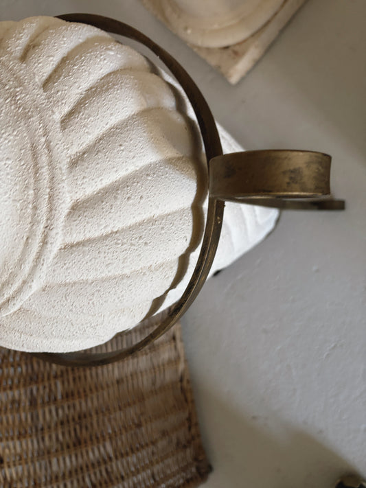 1980s Urn with Wrought Iron Stand