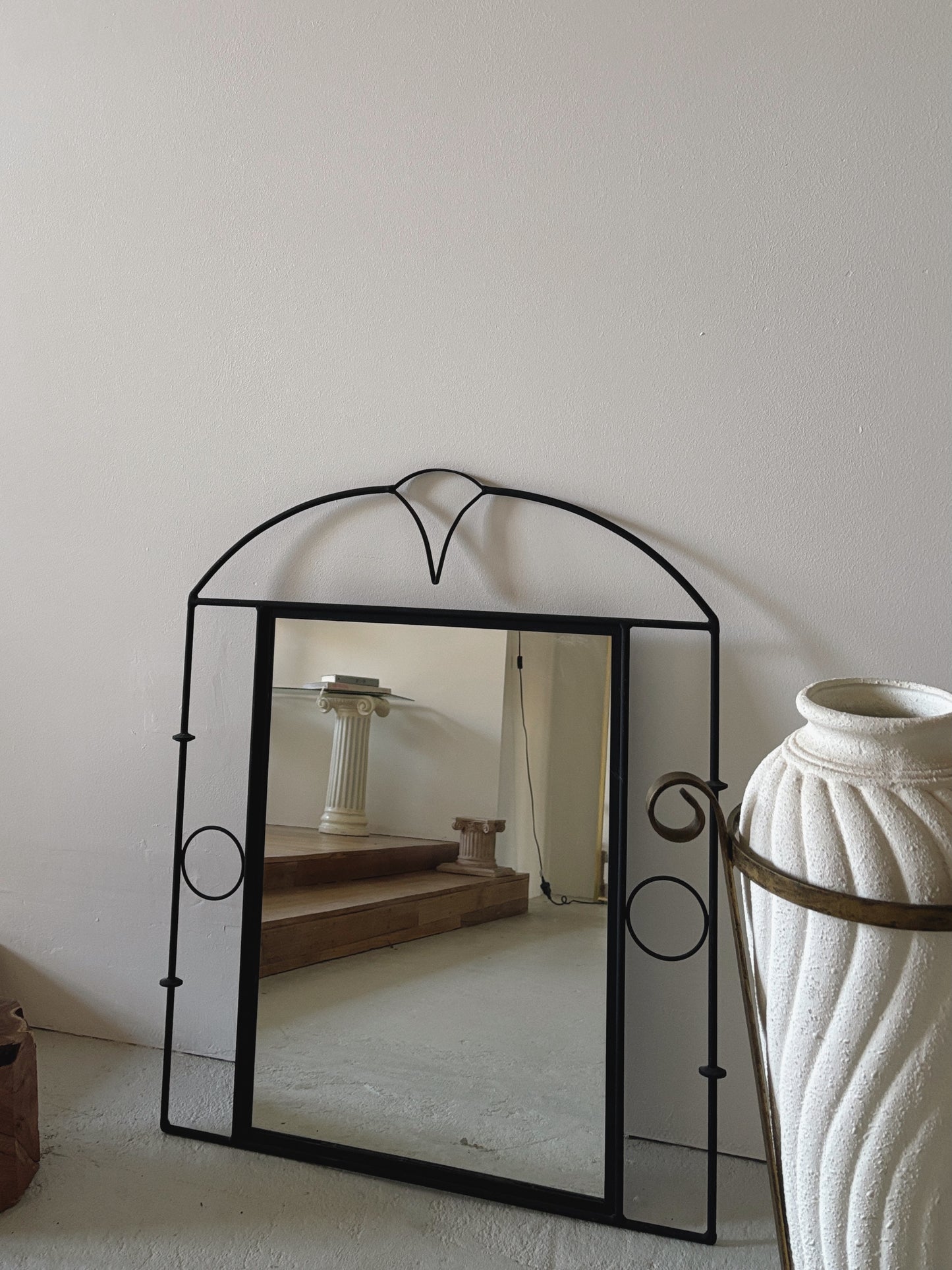 Art Deco Style Wrought Iron Mirror