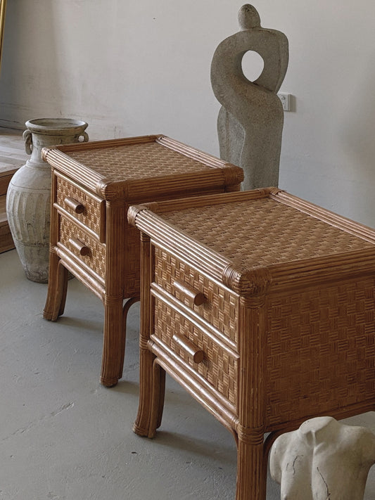 Rattan Bedside Tables