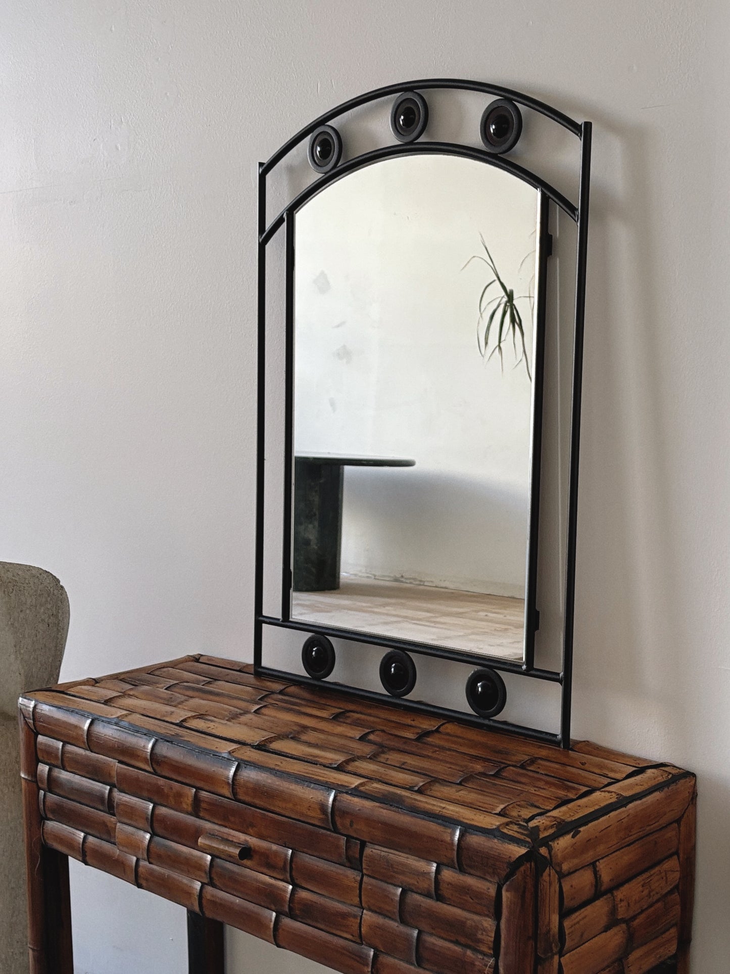 Dark Bamboo Console Table